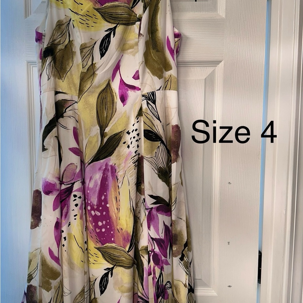 Floral Multicolor Women's Dress